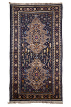 Load image into Gallery viewer, Vintage Baluchi Wool Rug with Medallions
