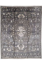 Load image into Gallery viewer, Charcoal Mist Silk and Wool Rug
