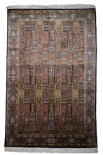 Load image into Gallery viewer, Architectural Motif Kashmiri Silk Rug
