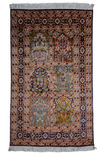 Load image into Gallery viewer, Garden Panel Pure Silk Kashmiri Rug
