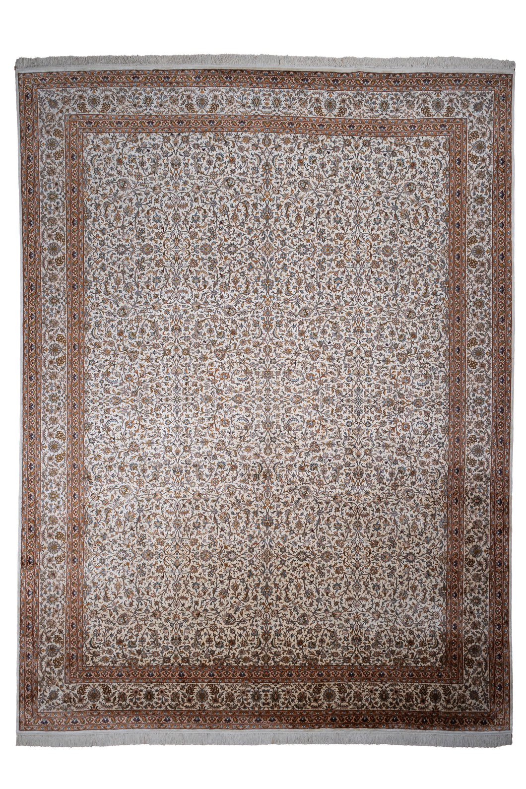 Elegant Shah Abasi Silk Carpet