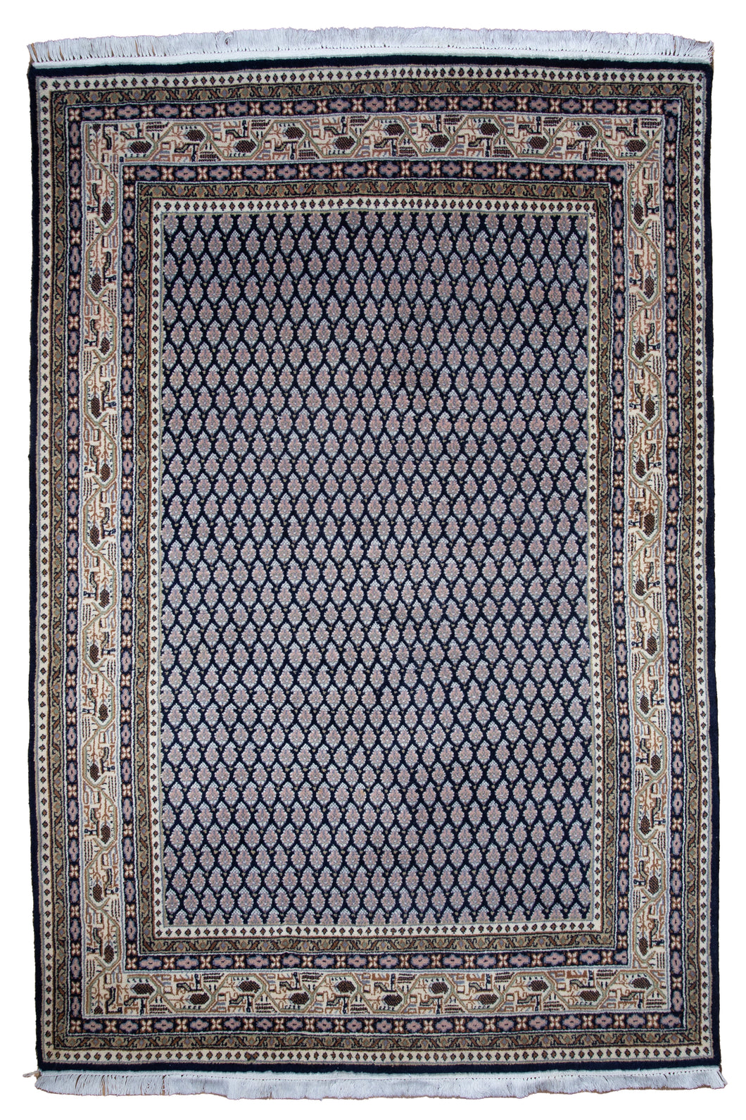 Paisley Patterned Indian Wool Rug