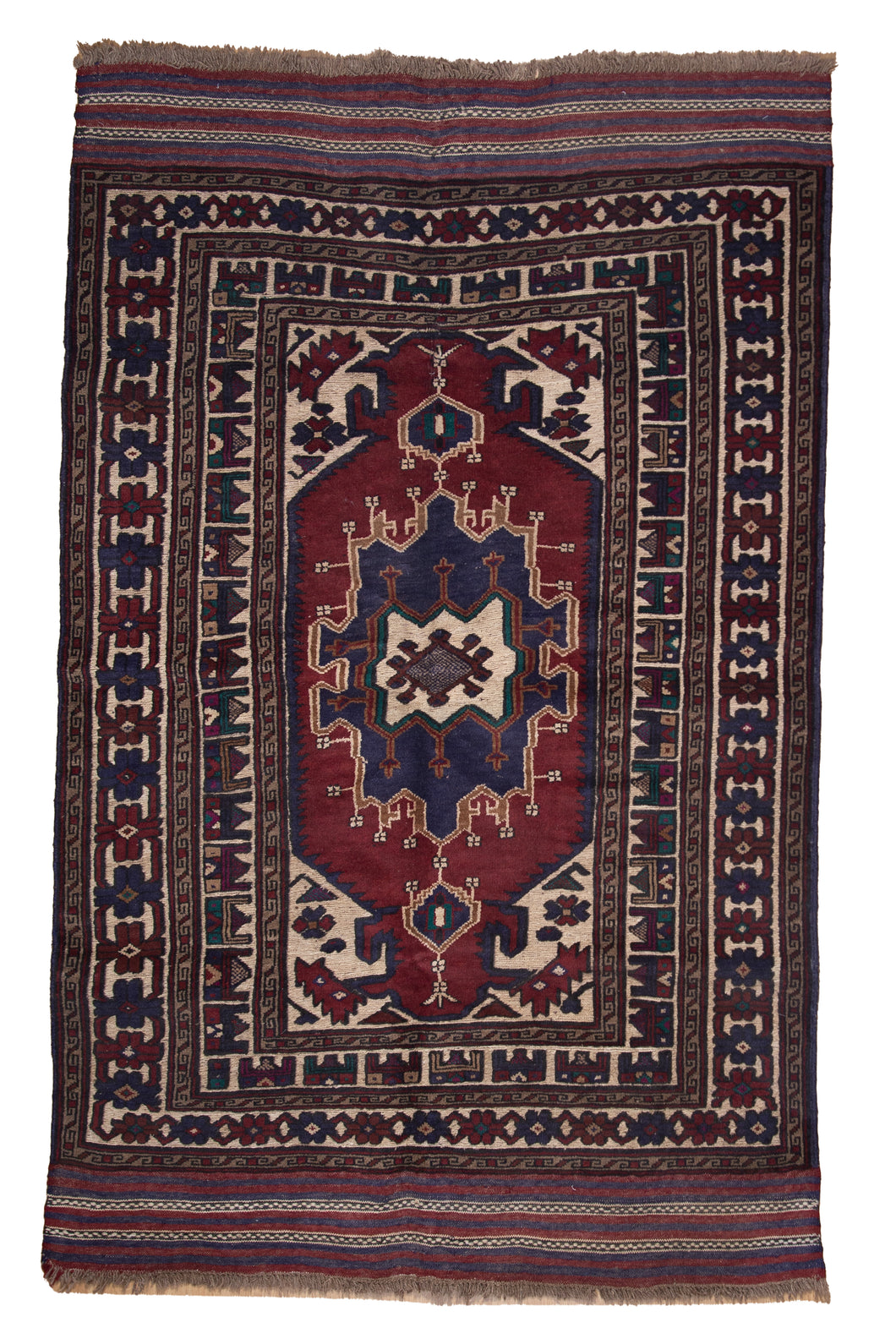 Crimson Medallion Mashwani Kilim Rug