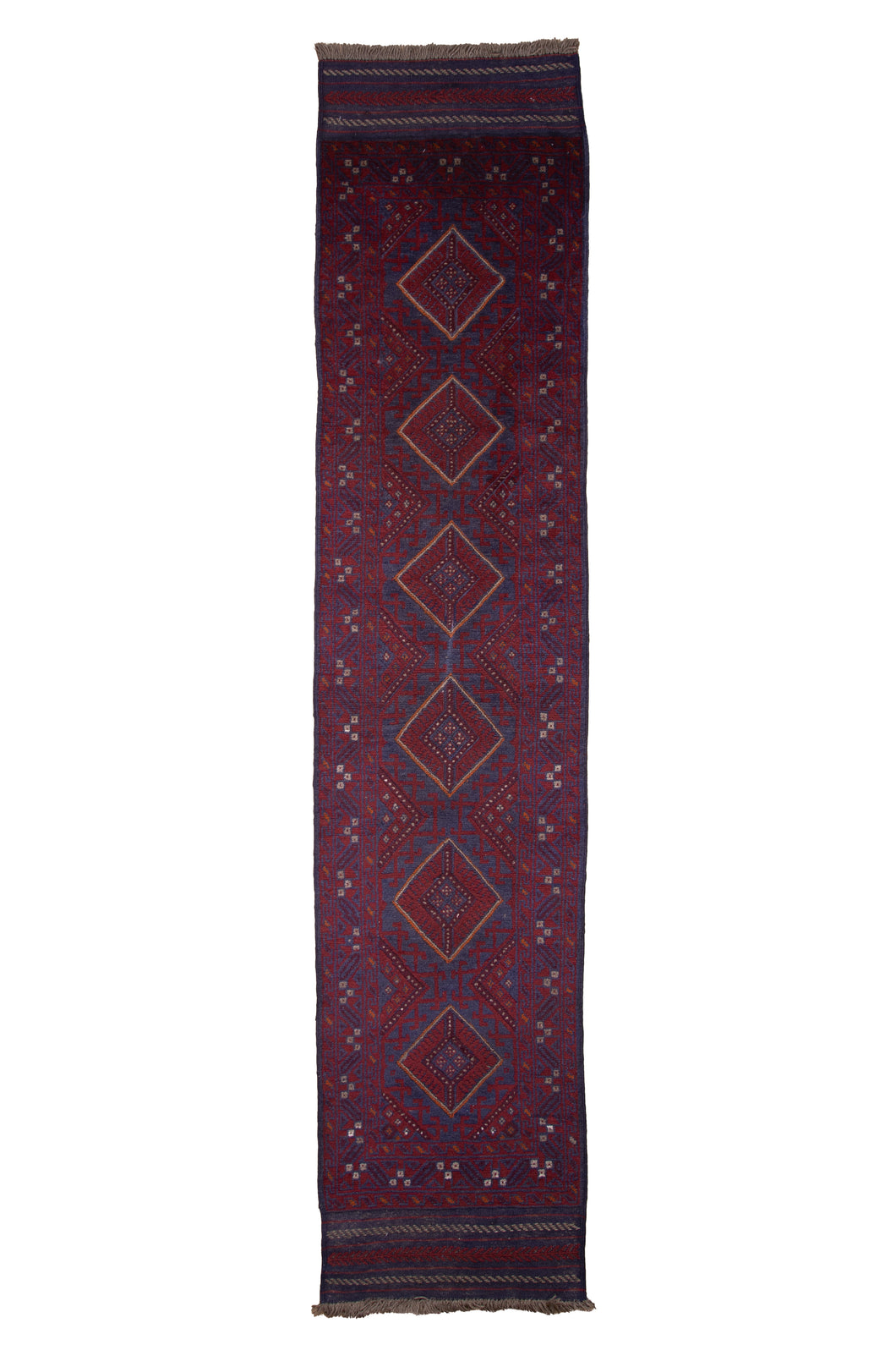 Vintage Afghan Mashwani Wool Runner