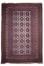 Load image into Gallery viewer, Antique Floral Grid Barjesta Kilim
