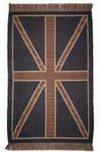 Load image into Gallery viewer, Union Jack Handwoven Jute Dhurrie
