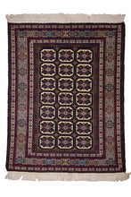 Load image into Gallery viewer, Turkman Wool Rug with Floral Medallions
