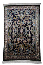 Load image into Gallery viewer, Dark Elegance Silk Rug
