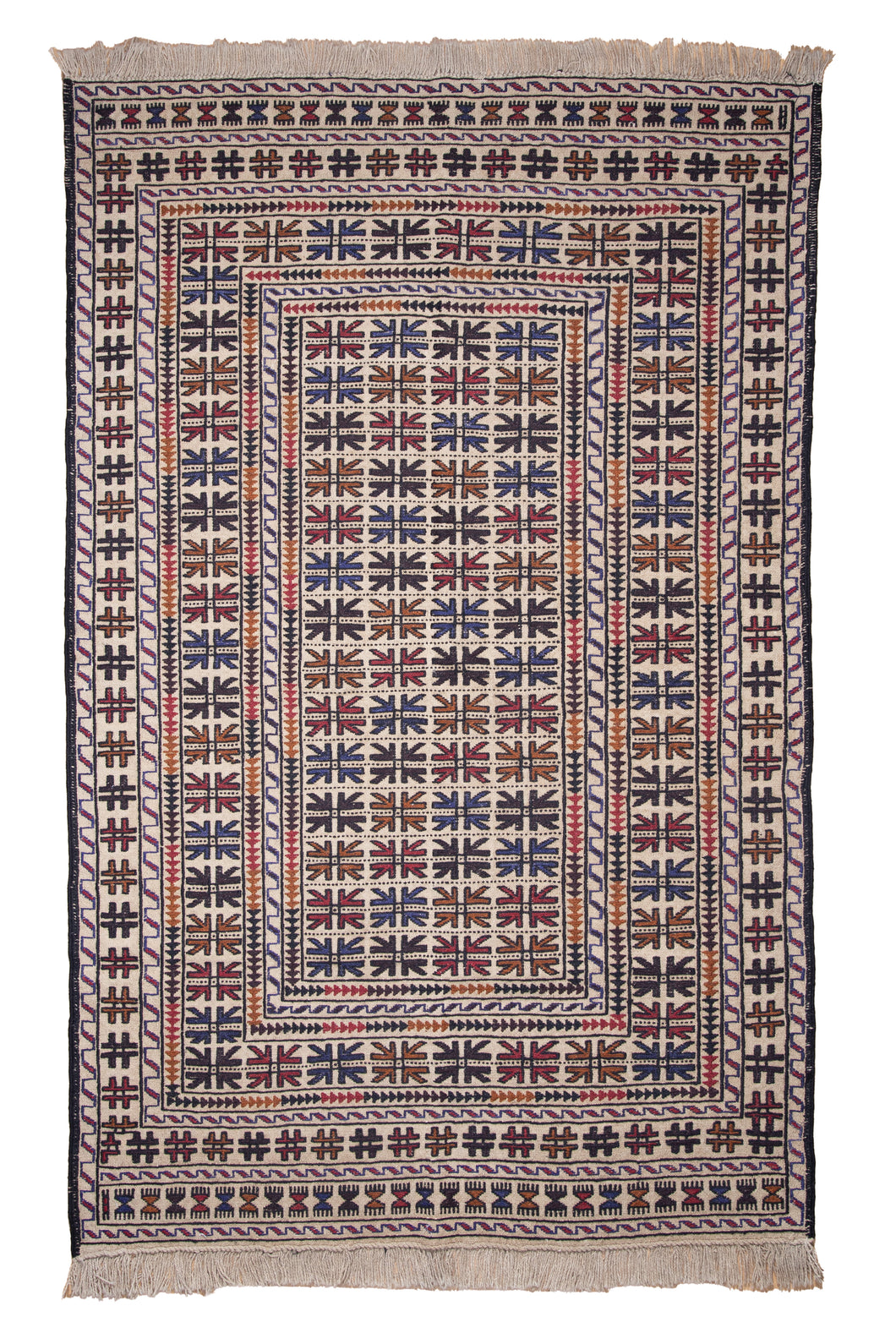 Antique Barjesta Kilim of Harmony