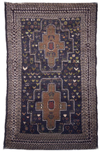 Load image into Gallery viewer, Tribal Geometry Afghan Wool Rug
