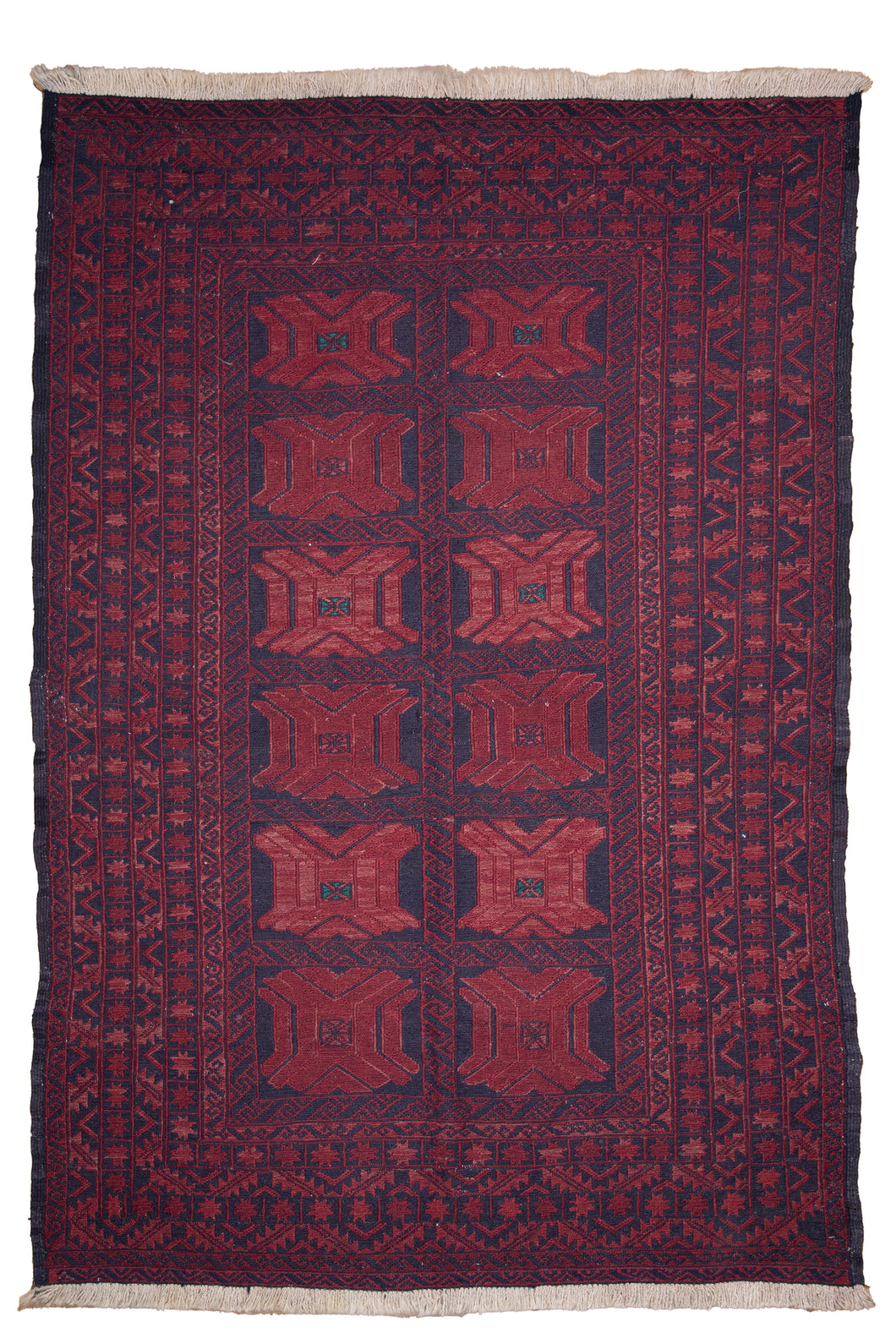 Rare Crimson Maliki Kilim Rug