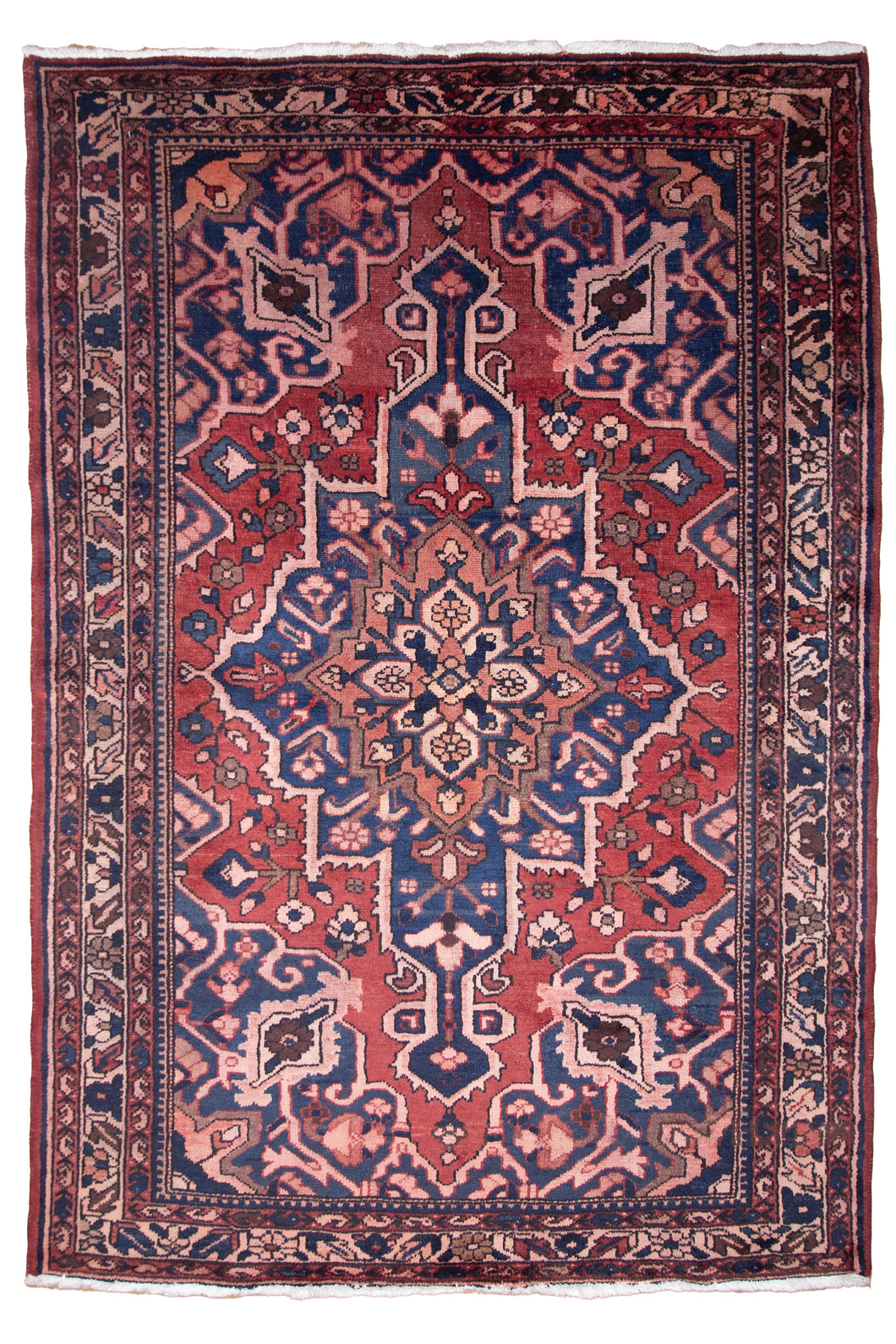 Vintage Bakhtiari Tribal Wool Rug