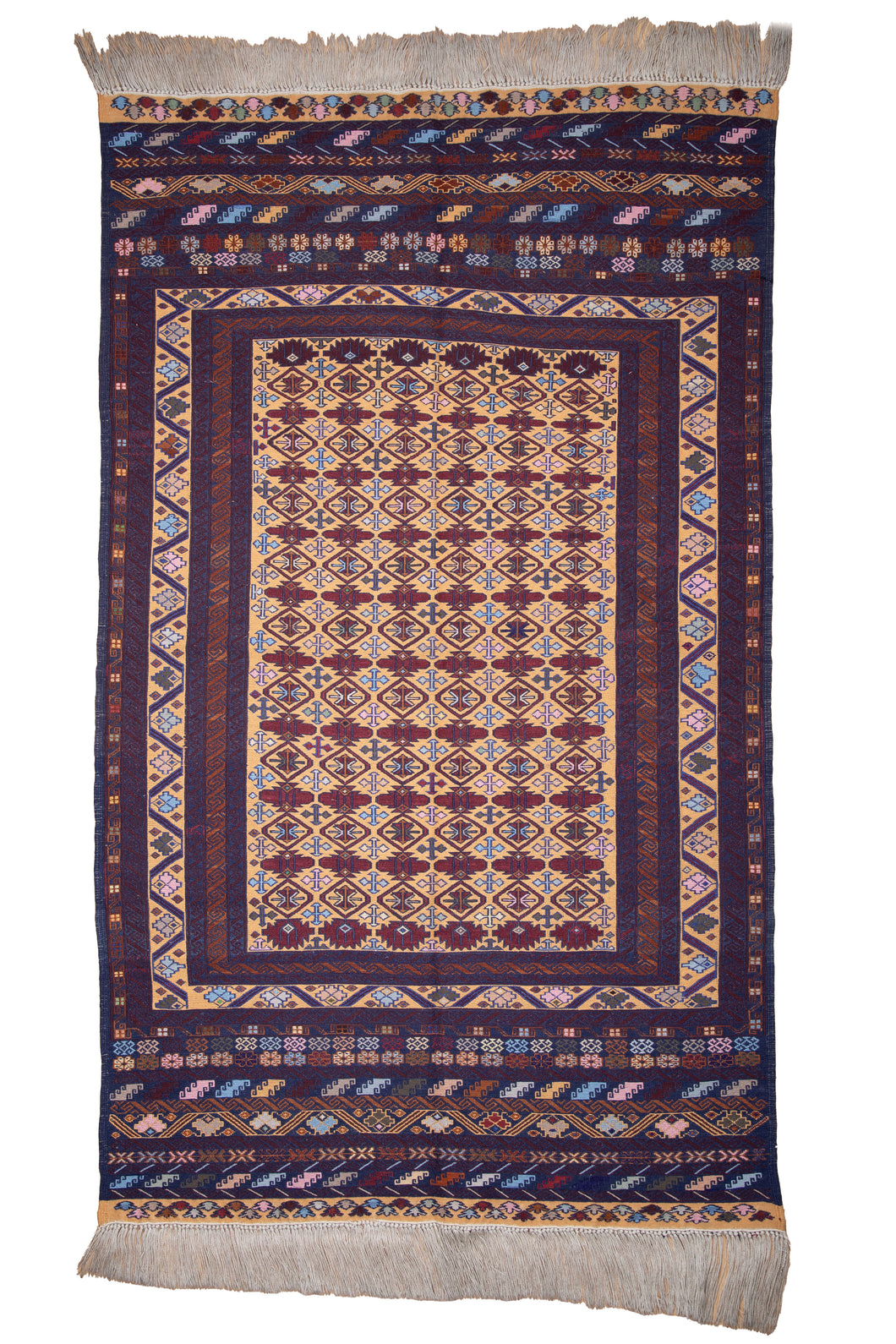 Golden Loomed Tribal Maliki Kilim