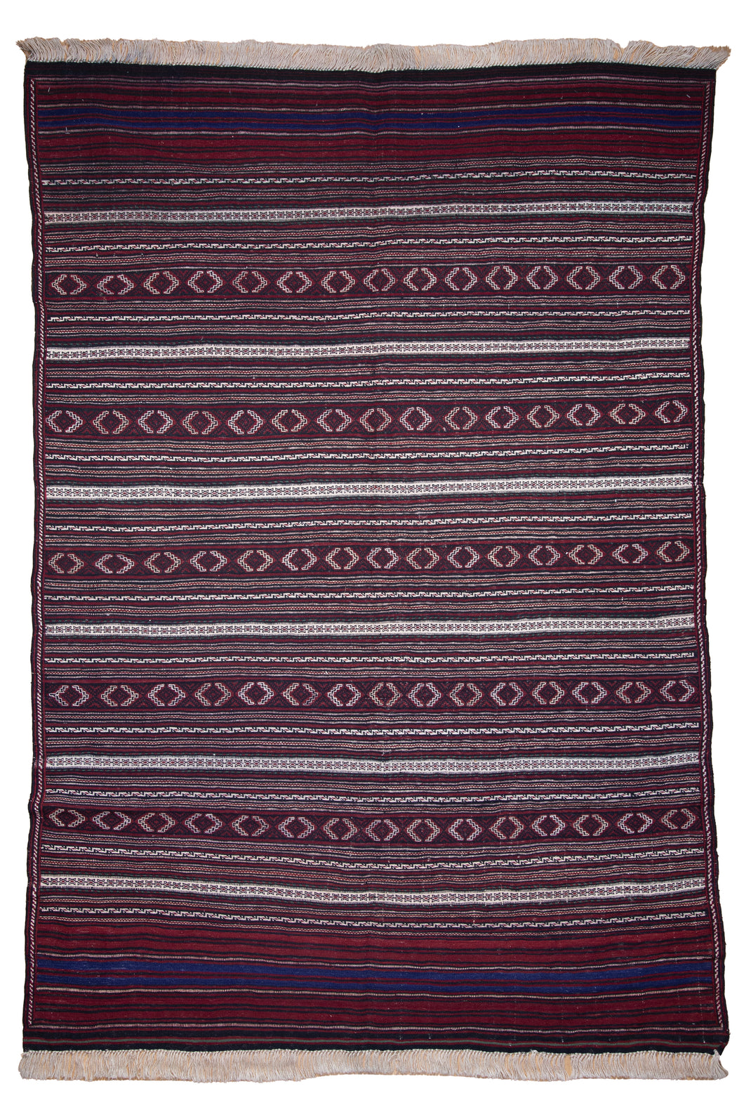 Striped Tribal Afghan Maliki Kilim