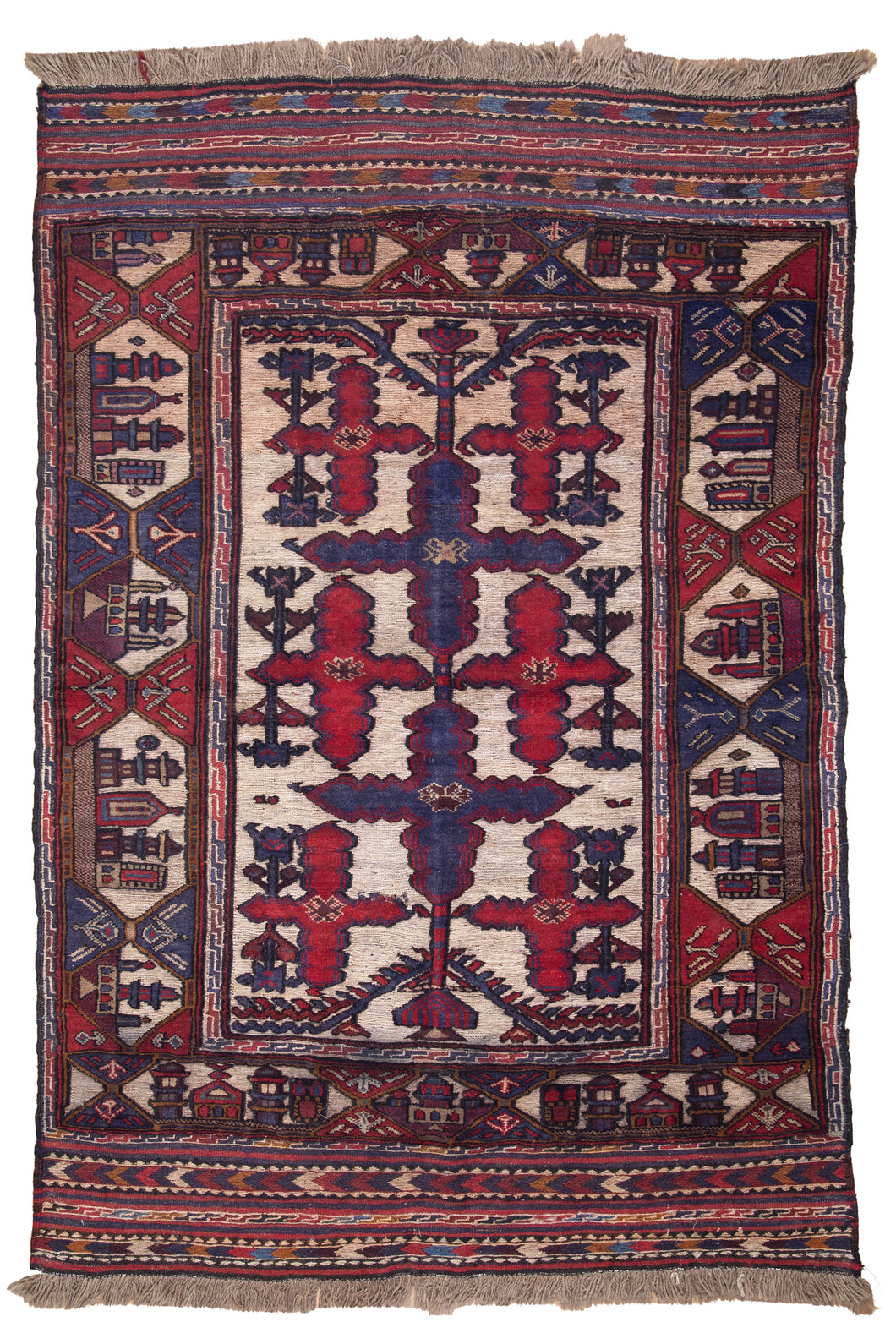 Antique Qashqai Tree of Life Rug