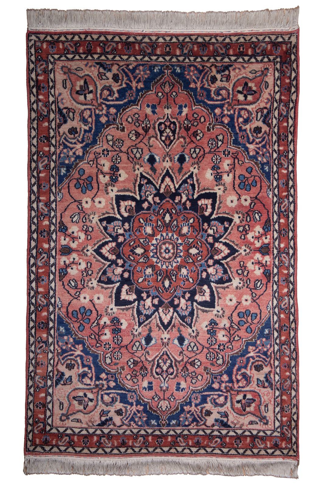 Vintage Persian Heriz Medallion Rug