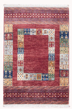 Load image into Gallery viewer, Ruby Red Afghan Ziegler Wool Rug
