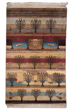 Load image into Gallery viewer, Afghani Tribal Wool Fish Motif Rug
