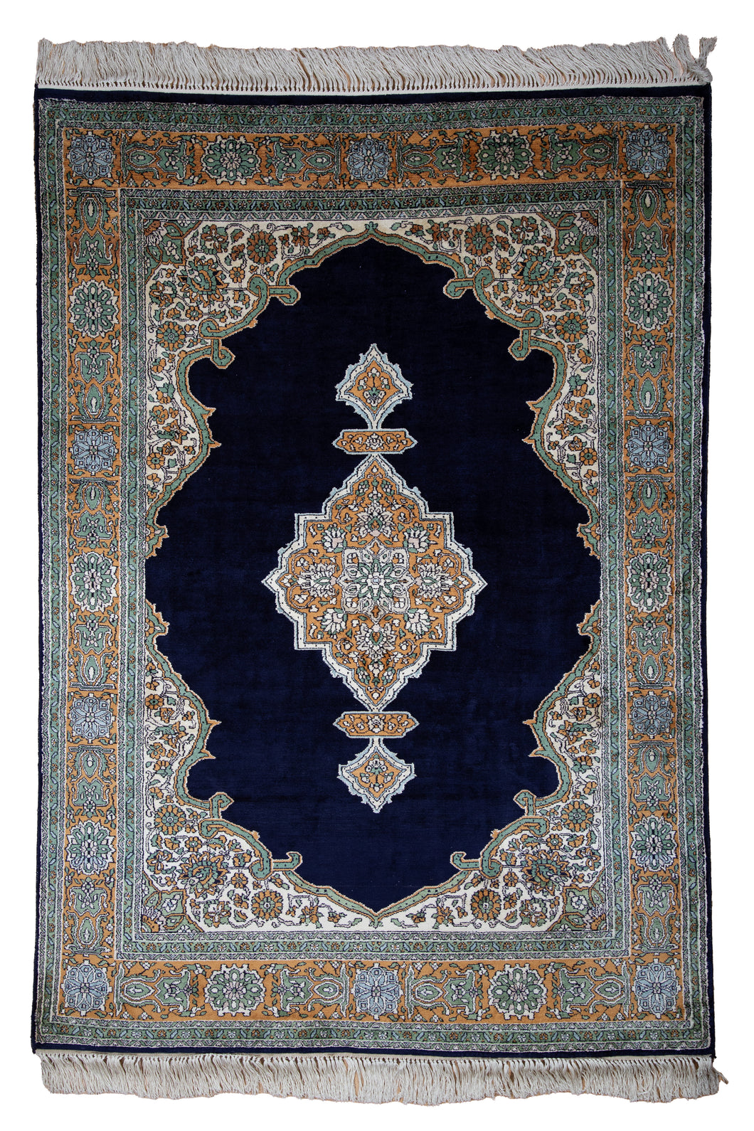 Midnight Garden Silk Rug
