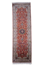 Load image into Gallery viewer, Crimson Blossom Kashmiri Silk Runner
