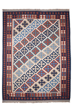 Load image into Gallery viewer, Geometric Elegance Persian Kilim Rug
