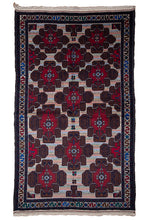 Load image into Gallery viewer, Afghan Wool Rug with Tribal Guls
