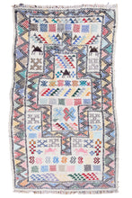 Load image into Gallery viewer, Colorful Tribal Motif Moroccan Kilim
