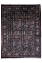 Load image into Gallery viewer, Architectural Motif Indian Wool Rug
