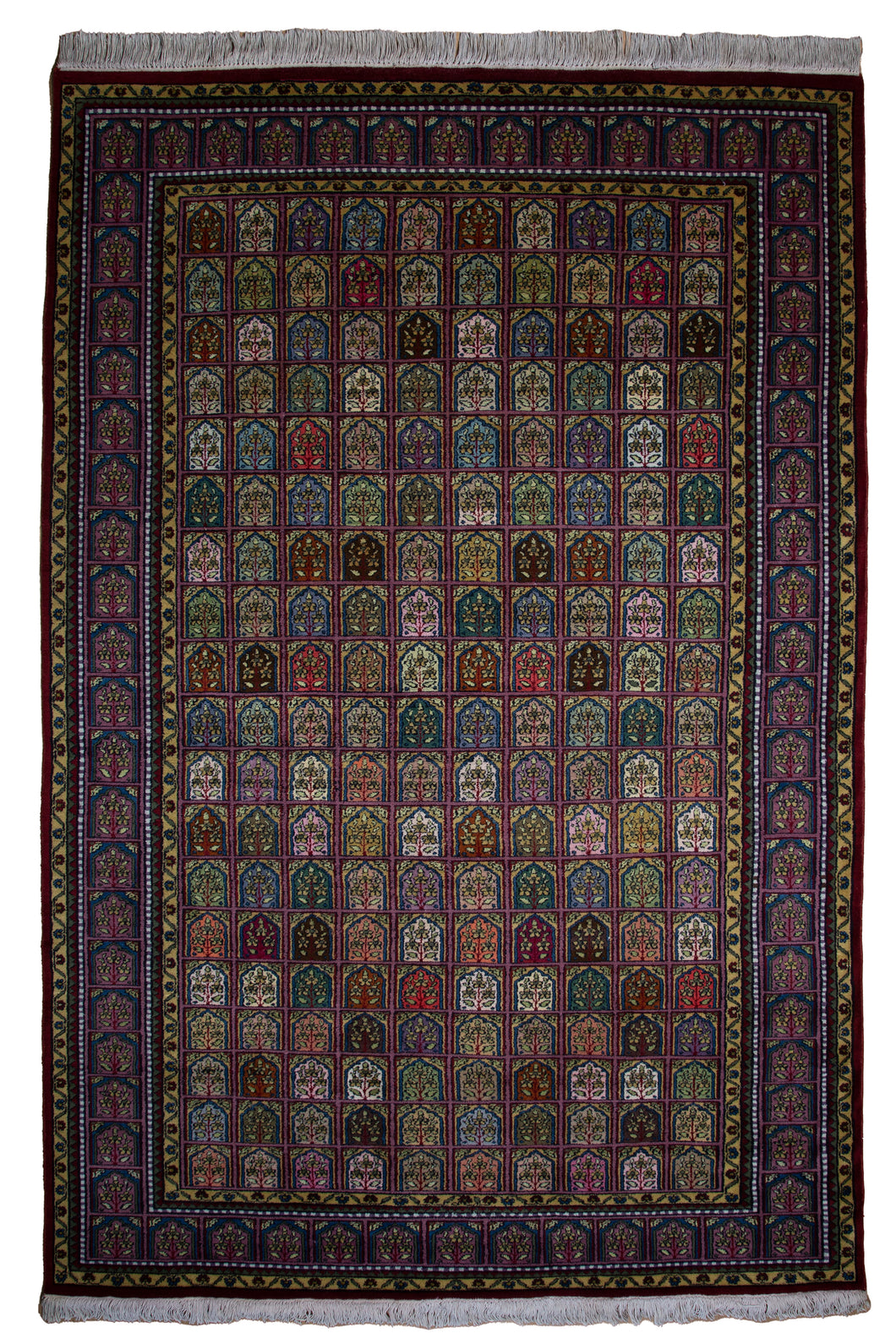 Vintage Kashmiri Garden Panel Rug