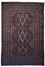 Load image into Gallery viewer, Geometric Glow – Baluchi Tribal Rug
