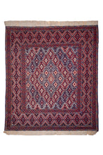 Load image into Gallery viewer, Tribal Nakhunak Kilim in Crimson
