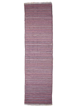 Load image into Gallery viewer, Rosewood Stripes Afghan Soumak Kilim
