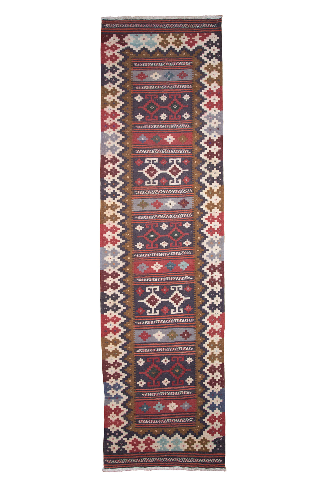 Vintage Afghan Slit Weave Kilim