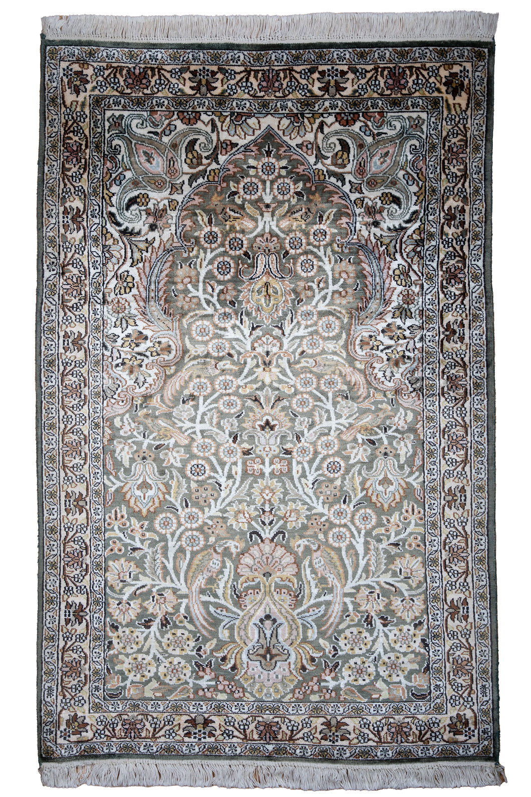 Pastel Tree of Life Silk Rug