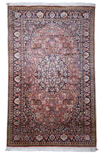 Load image into Gallery viewer, Kashmir Silk Rug – Persian Coral Garden
