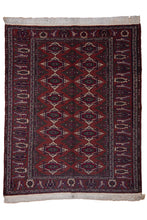 Load image into Gallery viewer, Ruby Medallion Turkman Wool Rug
