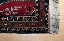 Load image into Gallery viewer, Midnight Medallion Handwoven Afghan Rug
