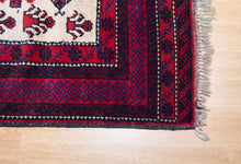 Load image into Gallery viewer, Afghan Tribal Rug with Ivory Field
