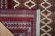Load image into Gallery viewer, Zahir Shahi Wool Rug in Ivory Crimson
