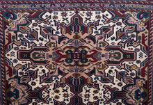 Load image into Gallery viewer, Regal Ivory Afghan Tribal Rug
