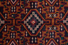 Load image into Gallery viewer, Geometric Medallion Baluchi Wool Rug
