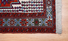 Load image into Gallery viewer, Geometric Flame Red Baluch Rug
