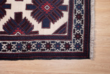 Load image into Gallery viewer, Ivory Field Baluchi Wool Rug
