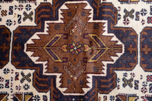 Load image into Gallery viewer, Vintage Afghan Ivory Medallion Rug
