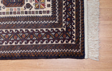 Load image into Gallery viewer, Vintage Afghan Ivory Medallion Rug
