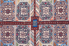 Load image into Gallery viewer, Antique Turkman Geometric Panel Rug
