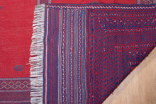 Load image into Gallery viewer, Crimson Maliki Kilim – Central Asian Flatweave Rug
