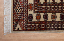 Load image into Gallery viewer, Antique Bokhara-Inspired Indian Wool Rug
