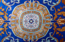 Load image into Gallery viewer, Kashmir Royal Blue Silk Carpet
