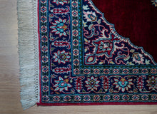 Load image into Gallery viewer, Kashmir Silk Rug – Ruby Medallion Classic

